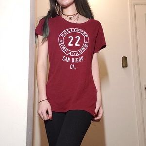 Red hollister shirt!